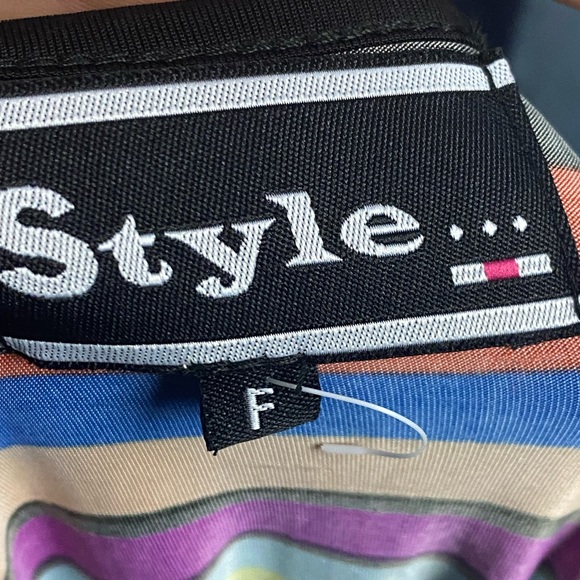 Bold Pretty Little Summer Pool Side Top w/ Elastic Waist Front or Back Tie Sz S - Picture 6 of 6